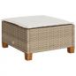 Preview: 8-tlg. Garten-Sofagarnitur mit Kissen Beige Poly Rattan