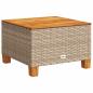 Preview: 10-tlg. Garten-Sofagarnitur mit Kissen Beige Poly Rattan