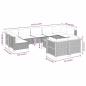Preview: 10-tlg. Garten-Sofagarnitur mit Kissen Beige Poly Rattan