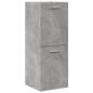 Preview: ARDEBO.de - Bad-Hängeschrank Betongrau 30x30x80 cm Holzwerkstoff