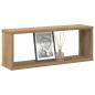 Preview: ARDEBO.de - Wandregale 6 Stk. Artisan-Eiche 60x15x23 cm Holzwerkstoff