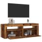 Preview: TV-Schrank mit LED Altholz-Optik 120x35x40 cm Holzwerkstoff