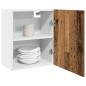 Preview: ARDEBO.de - Hängeschrank Altholz-Optik 50x31x60 cm Holzwerkstoff