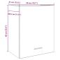 Preview: Hängeschrank Altholz-Optik 50x31x60 cm Holzwerkstoff