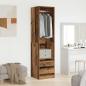 Preview: Kleiderschrank Altholz-Optik 50x50x200 cm Holzwerkstoff