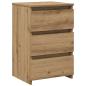 Preview: Nachttisch Artisan-Eiche 40x35x62,5 cm Holzwerkstoff