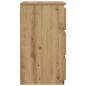 Preview: Nachttisch Artisan-Eiche 40x35x62,5 cm Holzwerkstoff