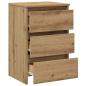 Preview: Nachttisch Artisan-Eiche 40x35x62,5 cm Holzwerkstoff