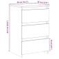 Preview: Nachttisch Artisan-Eiche 40x35x62,5 cm Holzwerkstoff