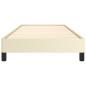 Preview: Bettgestell Creme 90x190 cm Kunstleder