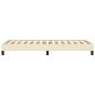 Preview: Bettgestell Creme 90x190 cm Kunstleder