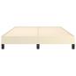 Preview: Bettgestell Creme 140x200 cm Kunstleder