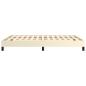 Preview: Bettgestell Creme 140x200 cm Kunstleder