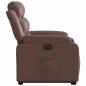 Preview: Relaxsessel mit Aufstehhilfe Elektrisch Braun Kunstleder