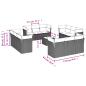 Preview: 13-tlg. Garten-Sofagarnitur mit Kissen Braun Poly Rattan