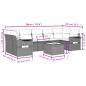 Preview: 8-tlg. Garten-Sofagarnitur mit Kissen Braun Poly Rattan
