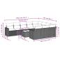 Preview: 11-tlg. Garten-Sofagarnitur mit Kissen Braun Poly Rattan