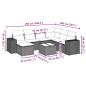 Preview: 8-tlg. Garten-Sofagarnitur mit Kissen Braun Poly Rattan