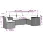 Preview: 5-tlg. Garten-Sofagarnitur mit Kissen Braun Poly Rattan
