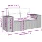 Preview: 6-tlg. Garten-Sofagarnitur mit Kissen Braun Poly Rattan