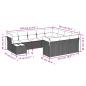 Preview: 11-tlg. Garten-Sofagarnitur mit Kissen Braun Poly Rattan