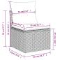 Preview: 6-tlg. Garten-Sofagarnitur mit Kissen Braun Poly Rattan