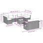 Preview: 10-tlg. Garten-Sofagarnitur mit Kissen Braun Poly Rattan