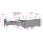 Preview: 11-tlg. Garten-Sofagarnitur mit Kissen Braun Poly Rattan