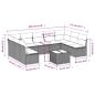 Preview: 10-tlg. Garten-Sofagarnitur mit Kissen Braun Poly Rattan