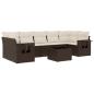 Preview: 8-tlg. Garten-Sofagarnitur mit Kissen Braun Poly Rattan