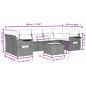 Preview: 8-tlg. Garten-Sofagarnitur mit Kissen Braun Poly Rattan