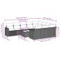 Preview: 11-tlg. Garten-Sofagarnitur mit Kissen Braun Poly Rattan