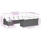 Preview: 11-tlg. Garten-Sofagarnitur mit Kissen Braun Poly Rattan