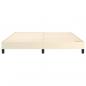Preview: Bettgestell Creme 160x200 cm Kunstleder