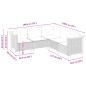 Preview: 5-tlg. Garten-Sofagarnitur mit Kissen Beige Poly Rattan