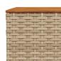 Preview: 10-tlg. Garten-Sofagarnitur mit Kissen Beige Poly Rattan