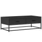 Preview: Couchtisch Schwarz 100x50x35 cm Holzwerkstoff und Metall