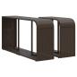 Preview: 11-tlg. Garten-Sofagarnitur mit Kissen Braun Poly Rattan