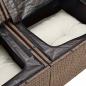 Preview: 4-tlg. Garten-Sofagarnitur mit Kissen Braun Poly Rattan
