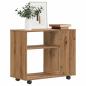 Preview: ARDEBO.de - Beistelltisch Artisan-Eiche 70x35x55 cm Holzwerkstoff
