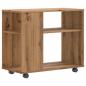Preview: Beistelltisch Artisan-Eiche 70x35x55 cm Holzwerkstoff