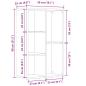 Preview: Bücherregal Artisan-Eiche 45x25x80 cm Holzwerkstoff