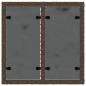 Preview: Gartentisch mit Glasplatte Braun 55x55x37 cm Poly Rattan