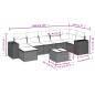 Preview: 8-tlg. Garten-Sofagarnitur mit Kissen Braun Poly Rattan