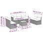 Preview: 8-tlg. Garten-Sofagarnitur mit Kissen Braun Poly Rattan