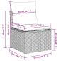 Preview: ARDEBO.de - 9-tlg. Garten-Sofagarnitur mit Kissen Braun Poly Rattan