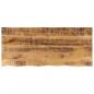 Preview: ARDEBO.de - Tischplatte 140x60x2,5 cm Baumkante Massivholz Raues Mangoholz