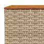 Preview: 5-tlg. Garten-Sofagarnitur mit Kissen Beige Poly Rattan