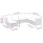 Preview: 7-tlg. Garten-Sofagarnitur mit Kissen Beige Poly Rattan