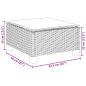 Preview: 6-tlg. Garten-Sofagarnitur mit Kissen Beige Poly Rattan